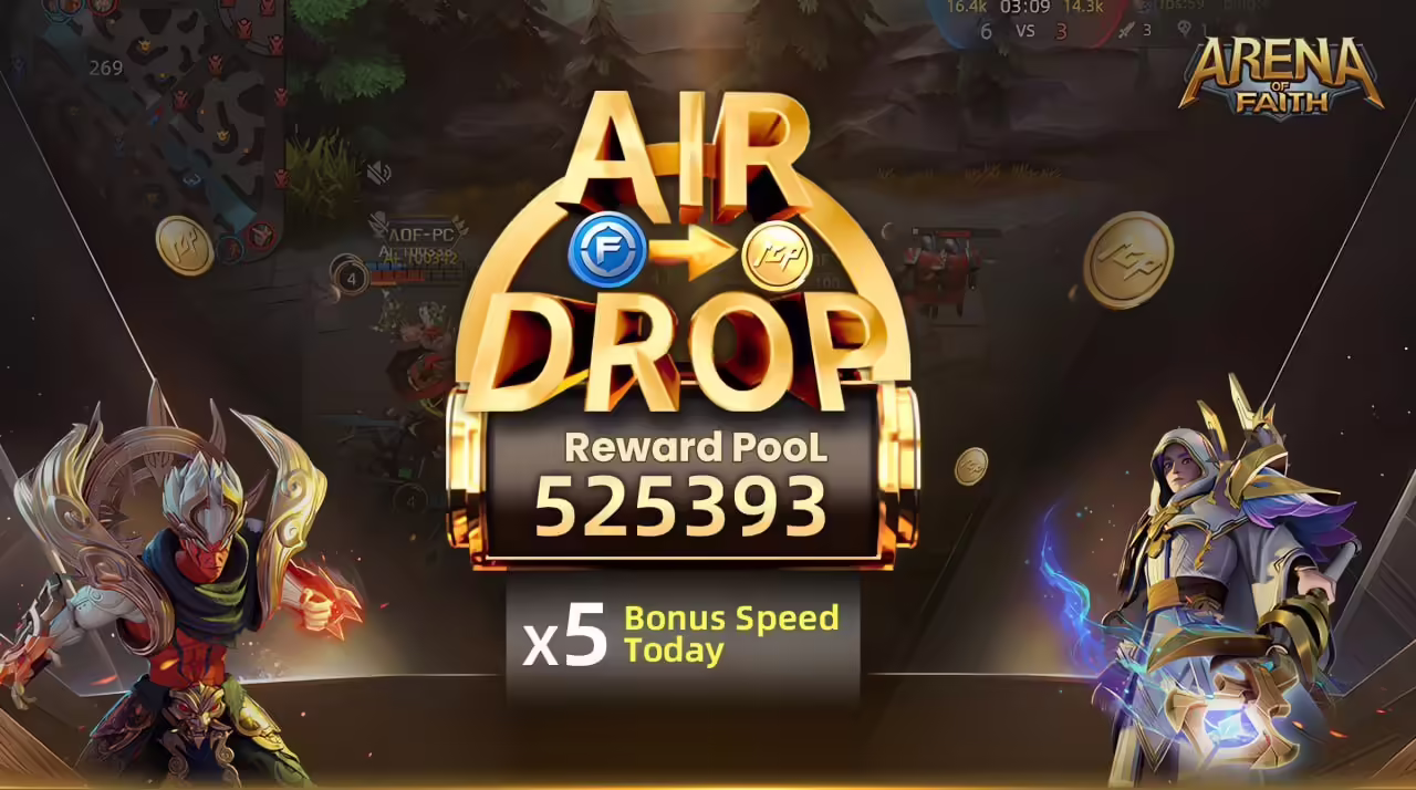 Play to Airdrop in Web3 MOBA Arena of Faith