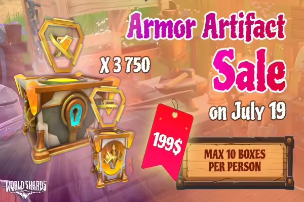 WorldShards Begins New Armor Artifact Sale on July 19th | PlayToEarn