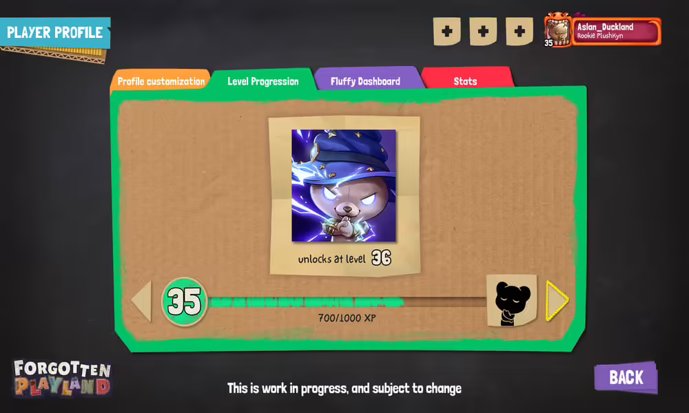 Forgotten Playland Plans to Add Player Progression and Profile Features for Season 1