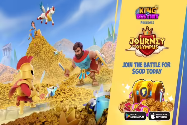 Play to Airdrop $GOD in King of Destiny’s Journey to Olympus | PlayToEarn