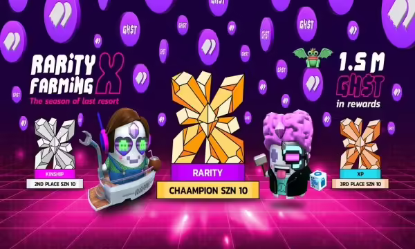 Aavegotchi’s Rarity Farming Season X Is Live With 1.5M $GHST Up for Grabs | PlayToEarn