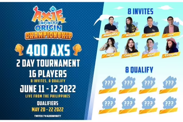Axie Infinity announces Origin Championship | PlayToEarn