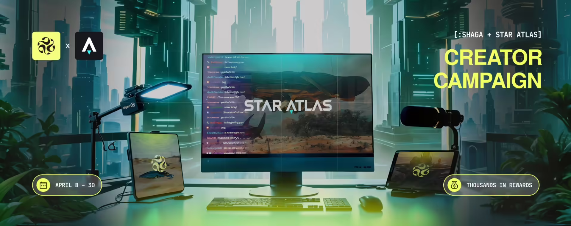 Star Atlas and Shaga Unveil $100K Creator Campaign for Cloud-Based Web3 Gaming