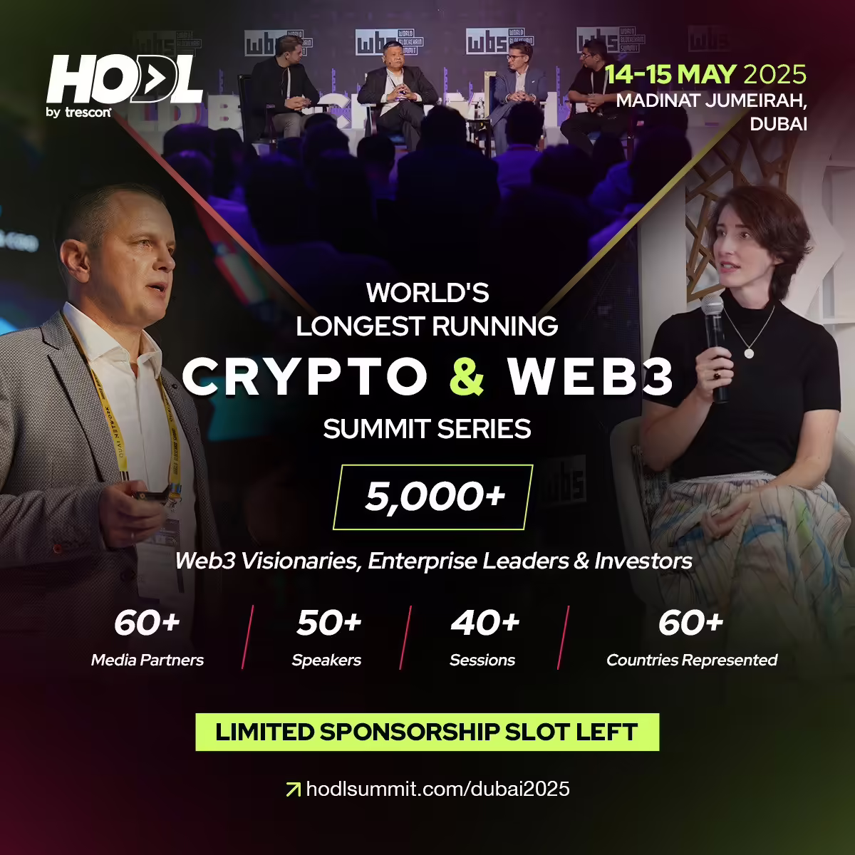 HODL 2025: Blockchain’s Brightest Minds. All in Dubai