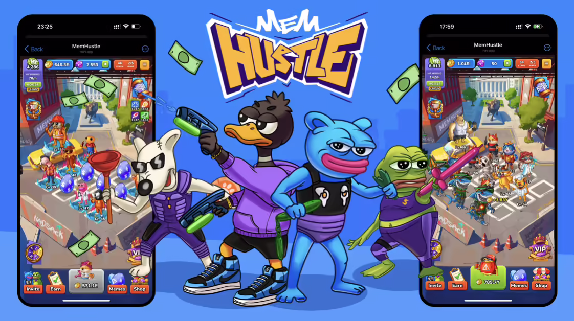 MemHustle Game Hits 600,000 Players on Telegram | New Competitor for Play-to-Earn?