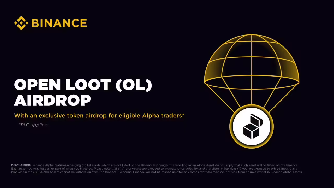 Open Loot ($OL) Joins Binance Alpha With Airdrop and $800K Trading Competition