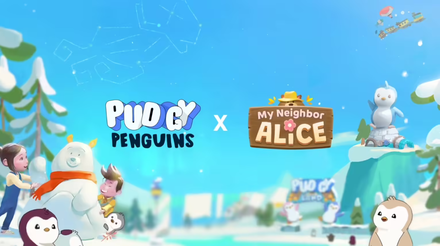 Pudgy Penguins Enters My Neighbor Alice as Playable Characters in Chapter One