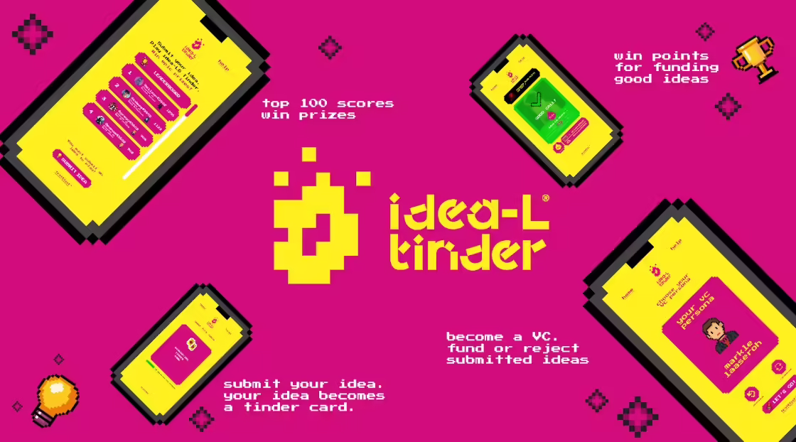 Swipe, Pitch, Win: idea-L® Brings Tinder-Style Startup Game to Discord