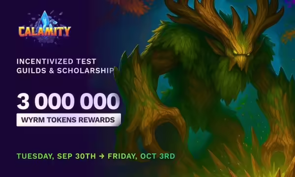 Calamity Announces Guild System Playtest With 3 Million $WYRM Prize Pool | PlayToEarn
