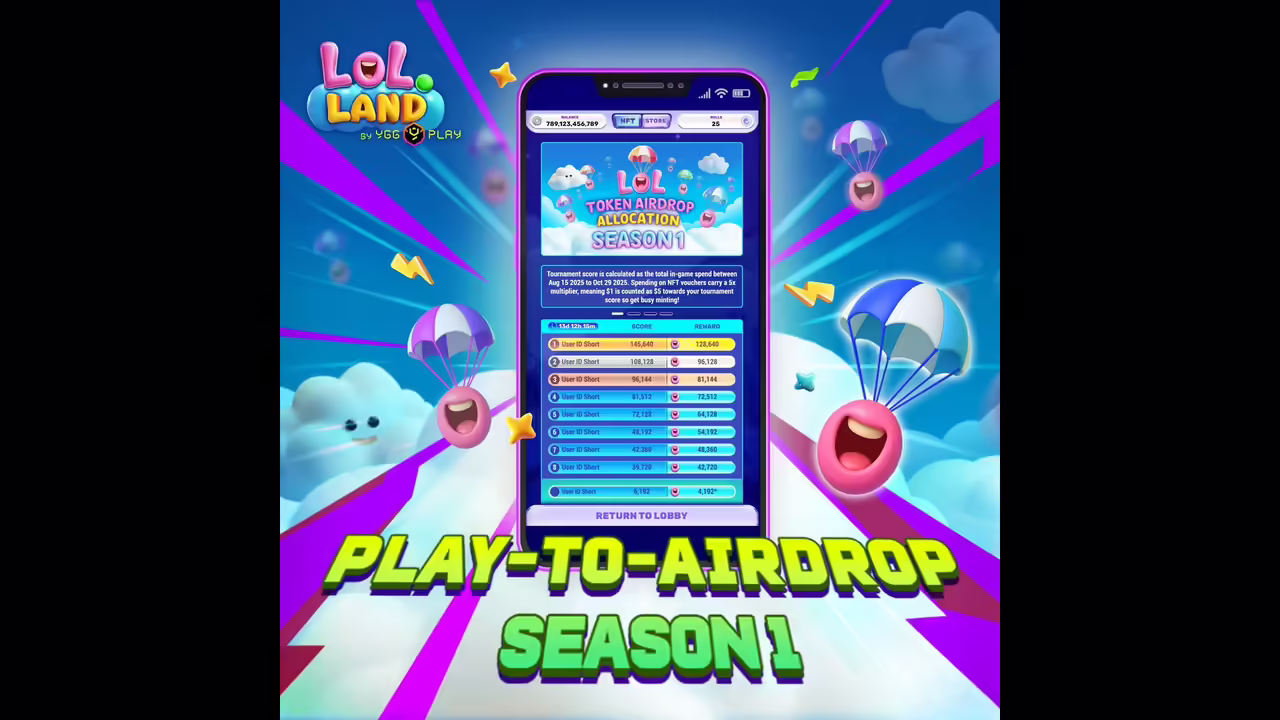 LOL Land Officially Launches Play to Airdrop Season 1