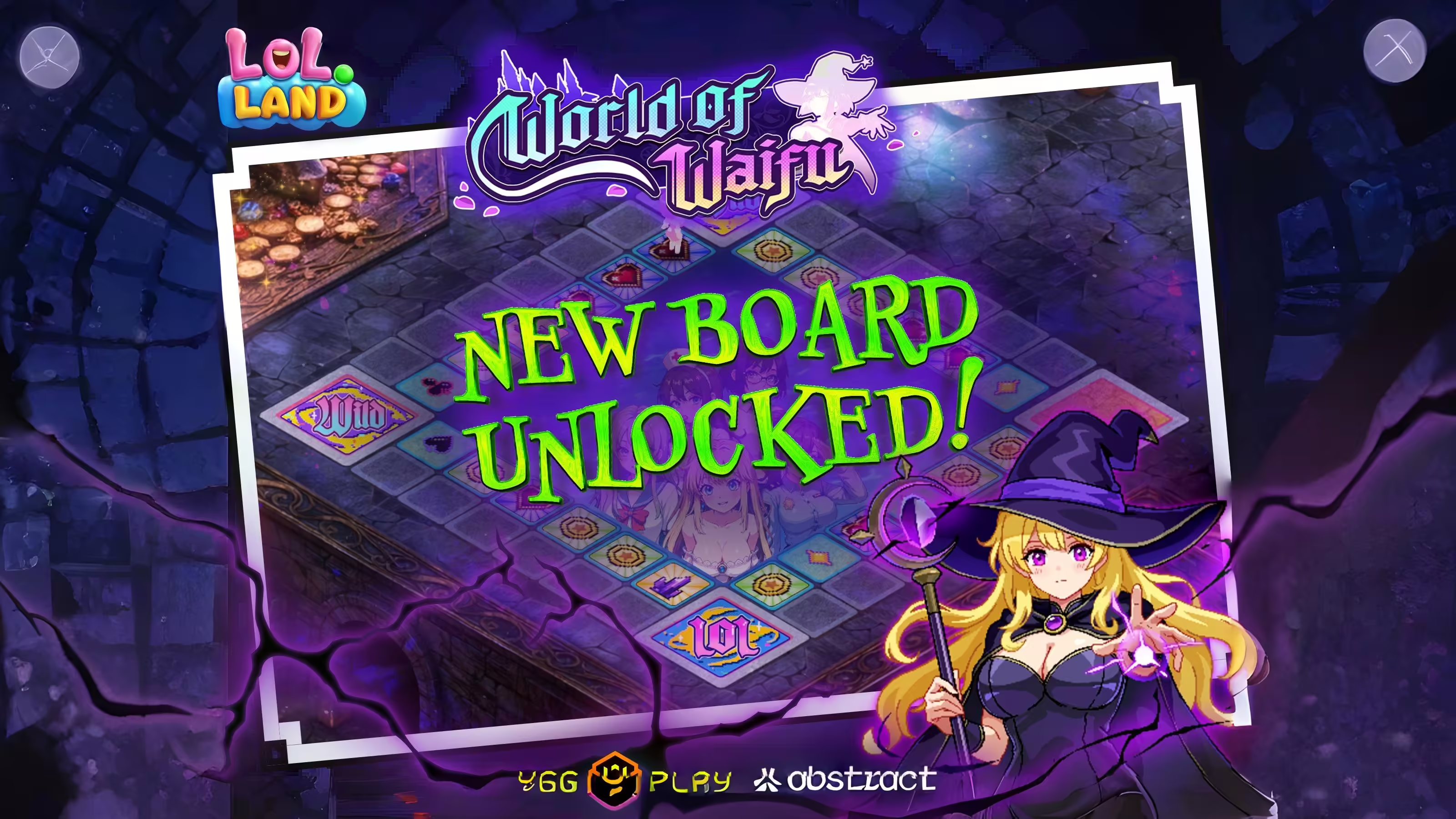 LOL Land Launches World of Waifu Board in Collaboration with Waifu Sweeper