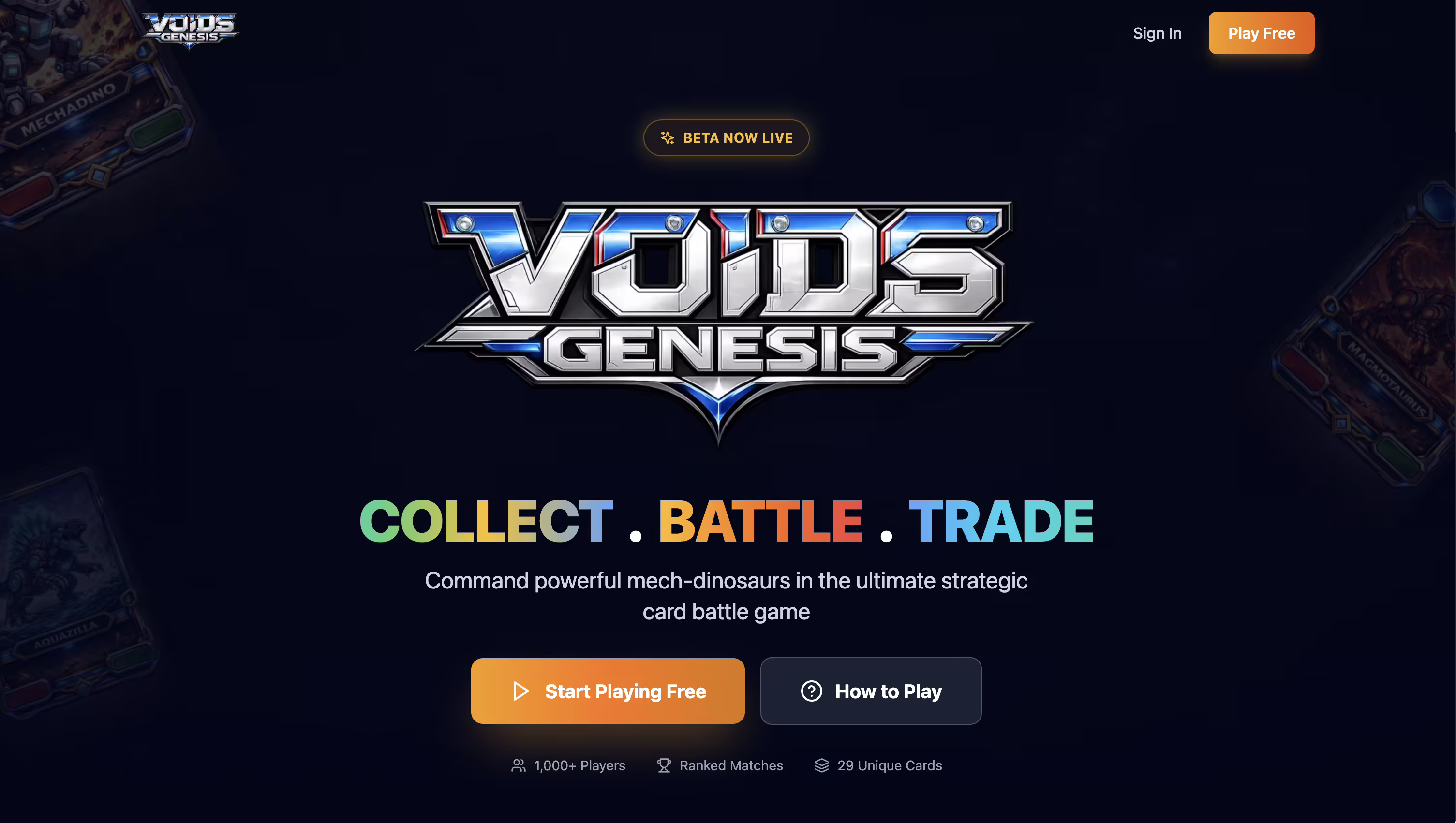 Voids Genesis TCG Launches AI Agents With Risk-to-Earn Support Powered by $VOID