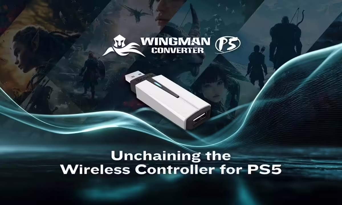 Wingman P5 by Brook Gaming: True wireless & near-zero latency for native PS5, PS4 & PC gaming.