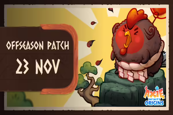 Axie Infinity: Origins gets Offseason Patch | PlayToEarn