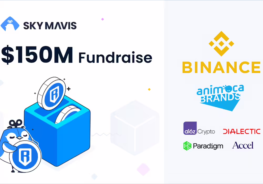 Sky Mavis raises $150 million in funding round after having $625m stolen in Ronin hack