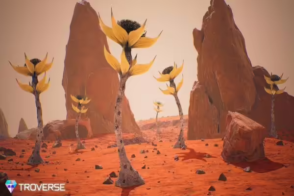 Troverse Releases Beautiful Sneak Peeks of Barren Savannas and Arctic Biomes | PlayToEarn