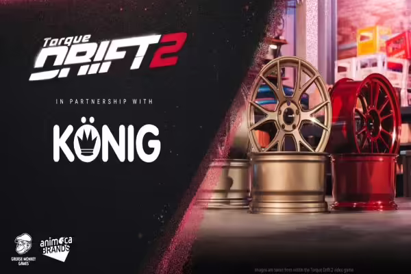Grease Monkey Games Forms Partnership with Konig Wheels to Bring First Interoperable Wheel NFTs to Torque Drift 2 and Torque Motorsport Franchise | PlayToEarn