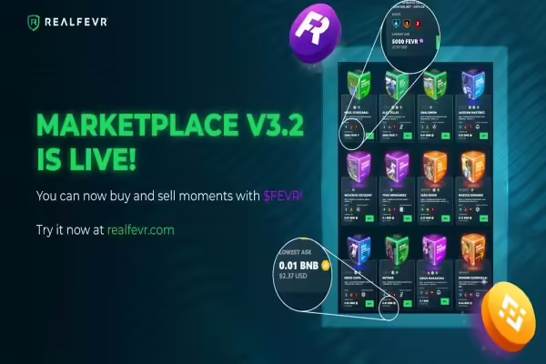 RealFevr Marketplace v3.2 Is Live with New $FEVR Utility | PlayToEarn