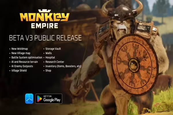 Monkey Empire Public Beta V3 Is Live on Android & iOS, Introducing Expanded World Map & More to the MMORTS | PlayToEarn