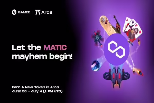 GAMEE is giving away 7500 MATIC in sponsored Arc8 tournaments | PlayToEarn