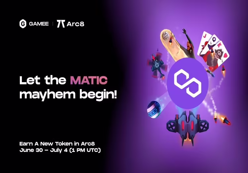 GAMEE is giving away 7500 MATIC in sponsored Arc8 tournaments