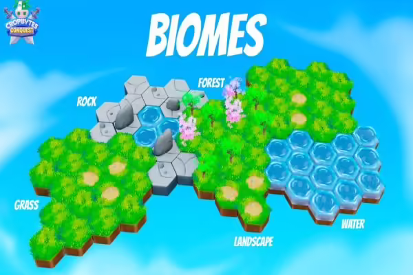 CropBytes Reveals Biome Details for Conquest Game | PlayToEarn