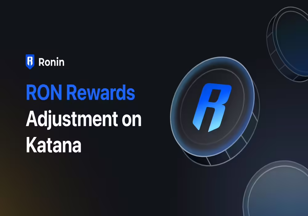 Sky Mavis Is Reducing $RON Rewards for Katana Liquidity Mining Program