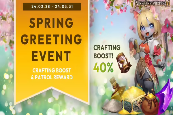 Nine Chronicles M Kicks Off Spring Greeting Event & Releases New Feature Update | PlayToEarn