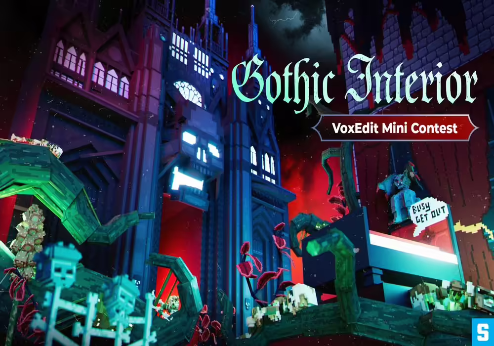 Create Gothic Interior Assets in The Sandbox’s New VoxEdit Mini Contest