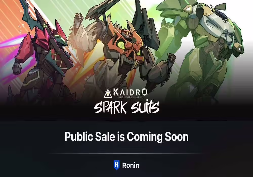 Ronin Network Shares Details on Upcoming Kaidro Spark Suit NFT Mint