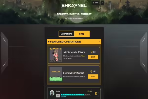 Shrapnel Teams Up With Moku To Introduce METAL Points System | PlayToEarn